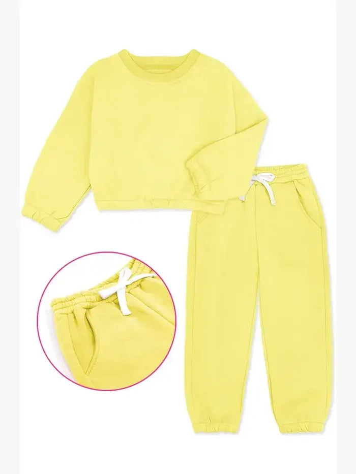 GKSS-22-3002B- Girl's 2 pc Pant Jog Set