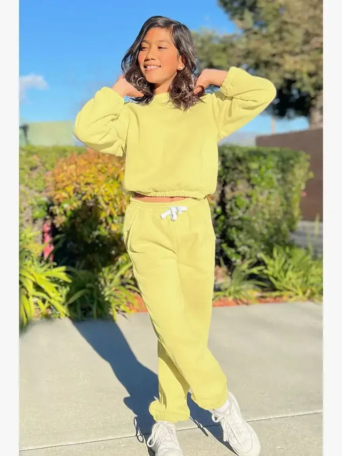 GKSS-22-3002B- Girl's 2 pc Pant Jog Set