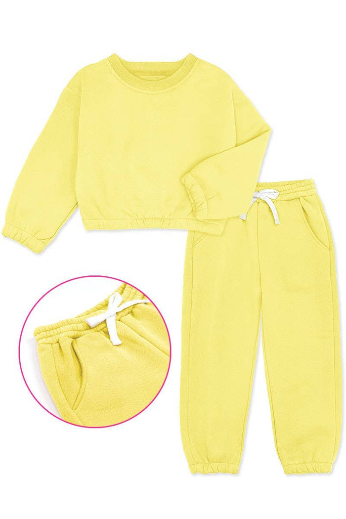 GKSS-22-3002B Girl's 2 pc Pant Jog Set