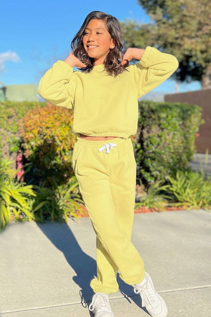 GKSS-22-3002B Girl's 2 pc Pant Jog Set
