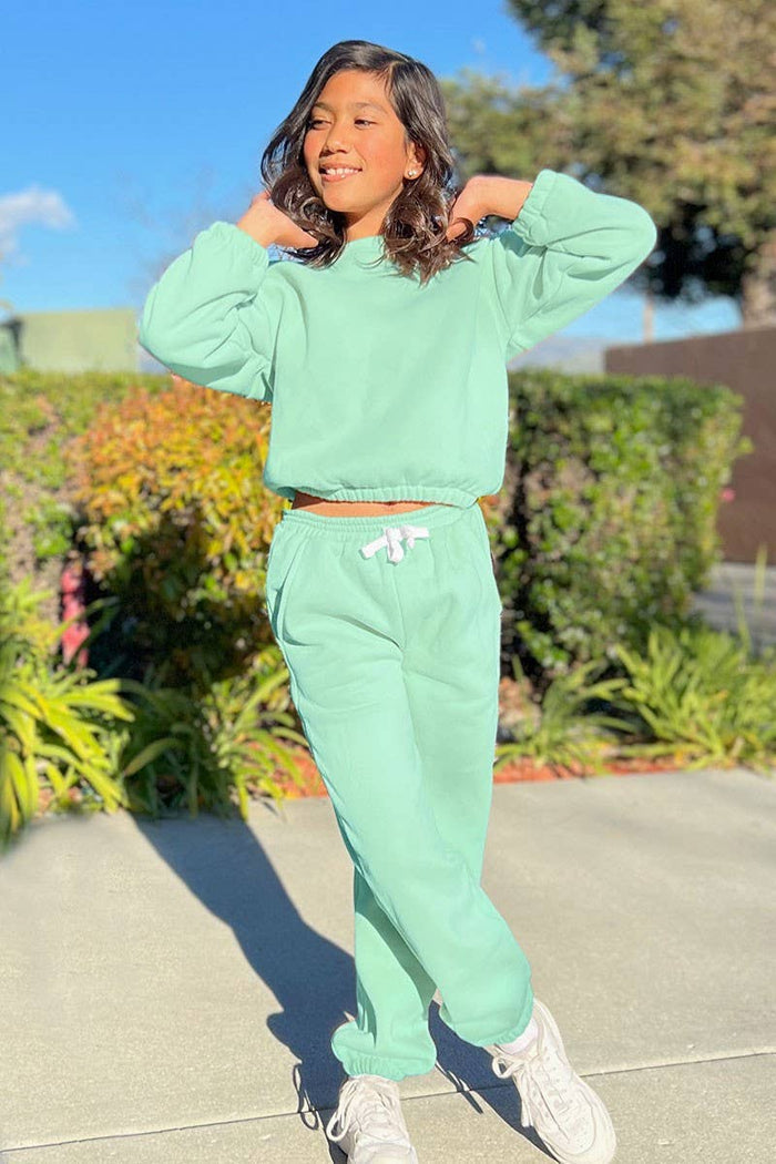 GKSS-22-3002B Girl's 2 pc Pant Jog Set