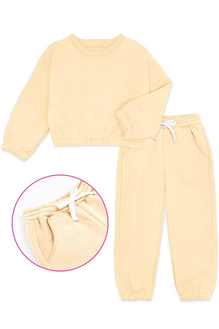 GKSS-22-3002B Girl's 2 pc Pant Jog Set