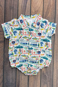 Gone Fishing Button Onsie