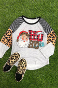 Gray/Black Santa Raglan