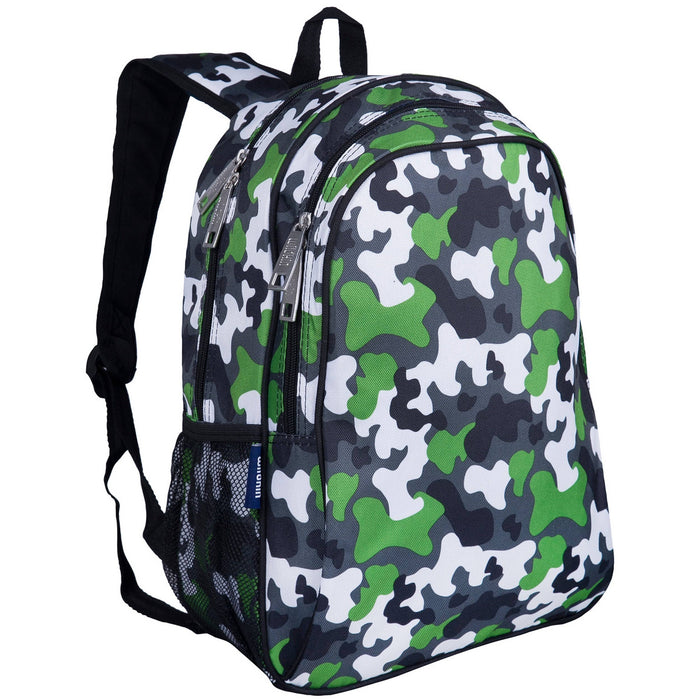 Green Camo  Backpack - 15 Inch