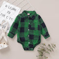 Green/Navy Flannel Onesie 31