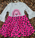 Grey/Pink Rainbow Dress