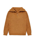 GWS-Y25-9036B Girl's Pullover Lurex Sweater w/ Zip Front