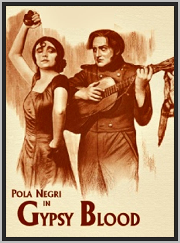 GYPSY BLOOD - 1918 - POLA NEGRI - SILENT - RARE DVD