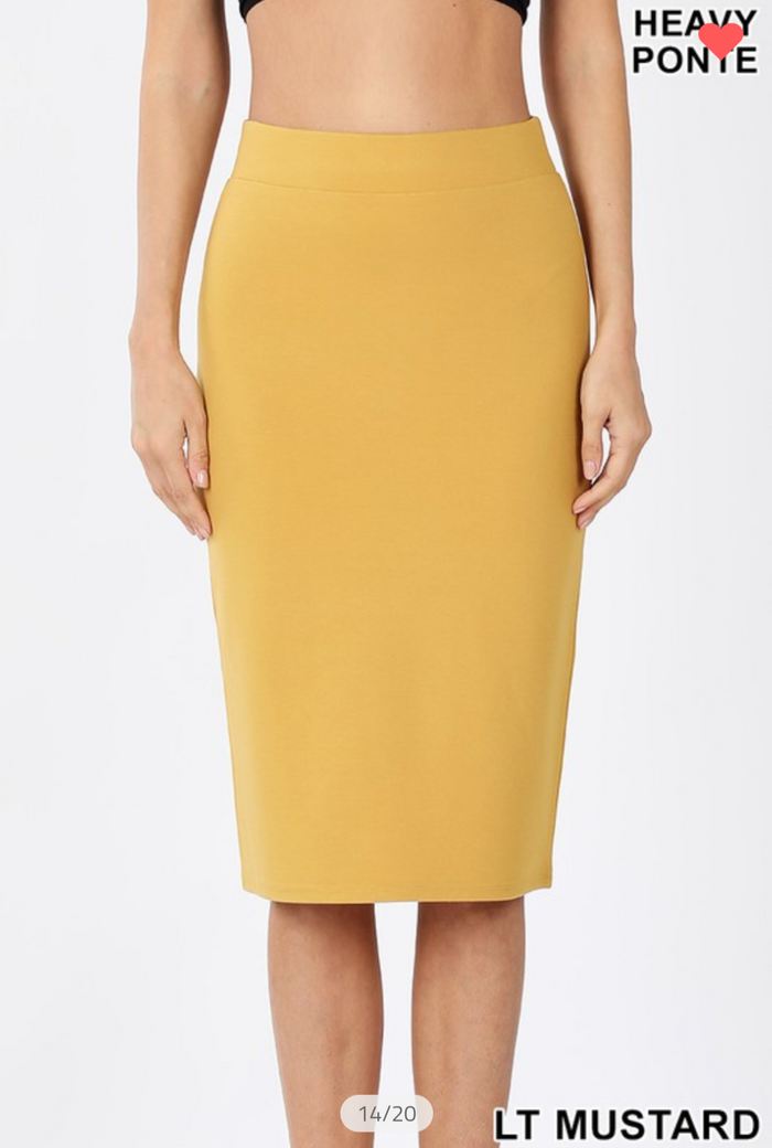 Heavy Ponte  skirt 34 inch