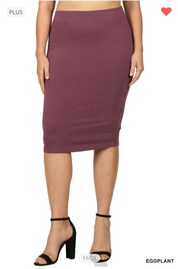 Heavy Ponte  skirt 34 inch