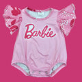 Hot Pink B Flutter Onesie