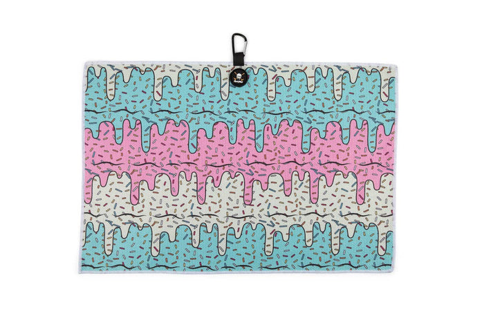 Ice Cream Magnetic Golf Towel: Paint Splatter
