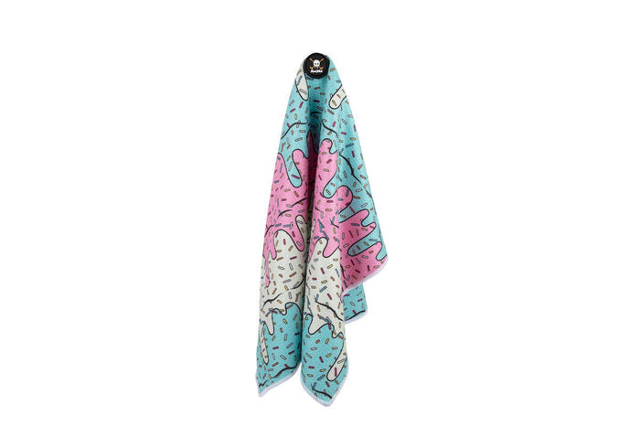 Ice Cream Magnetic Golf Towel: Paint Splatter