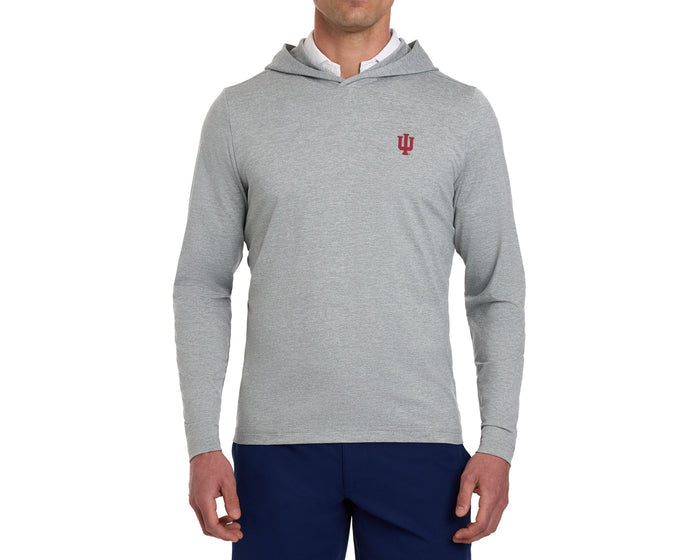 Indiana University Stowe Hoodie: Heathered Gray
