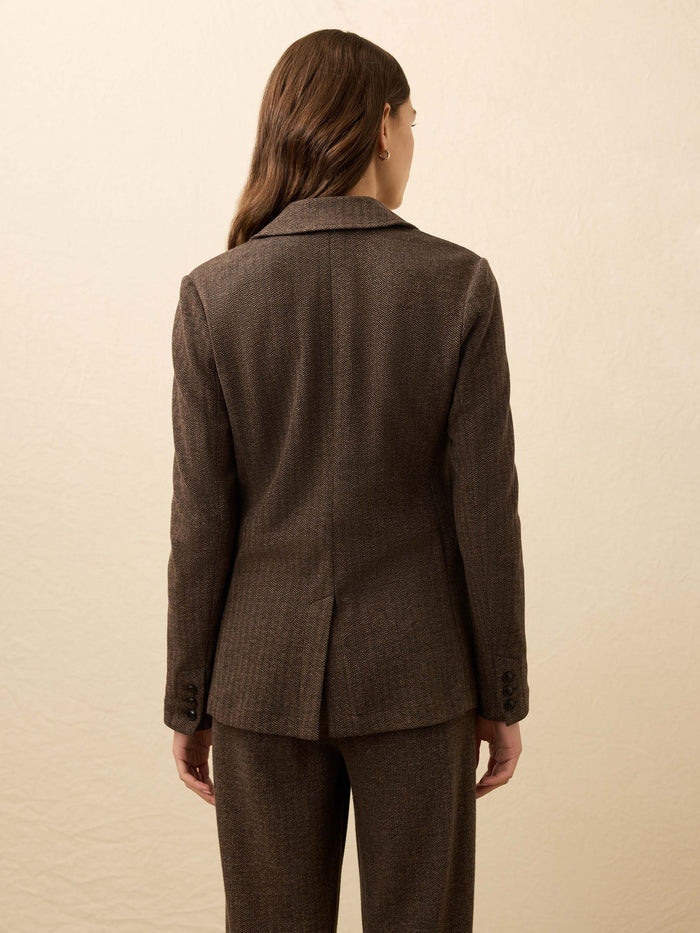 | Inlet Houndstooth Blazer - Woodland Herringbone | Faherty Brand