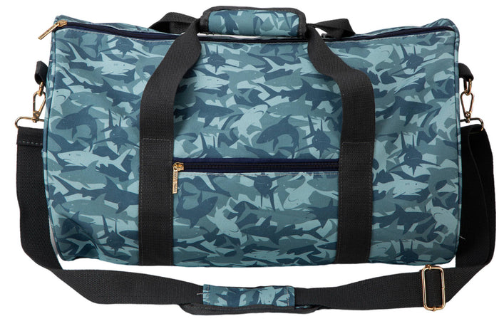 Kids A Shiver of Sharks Overnight Duffel