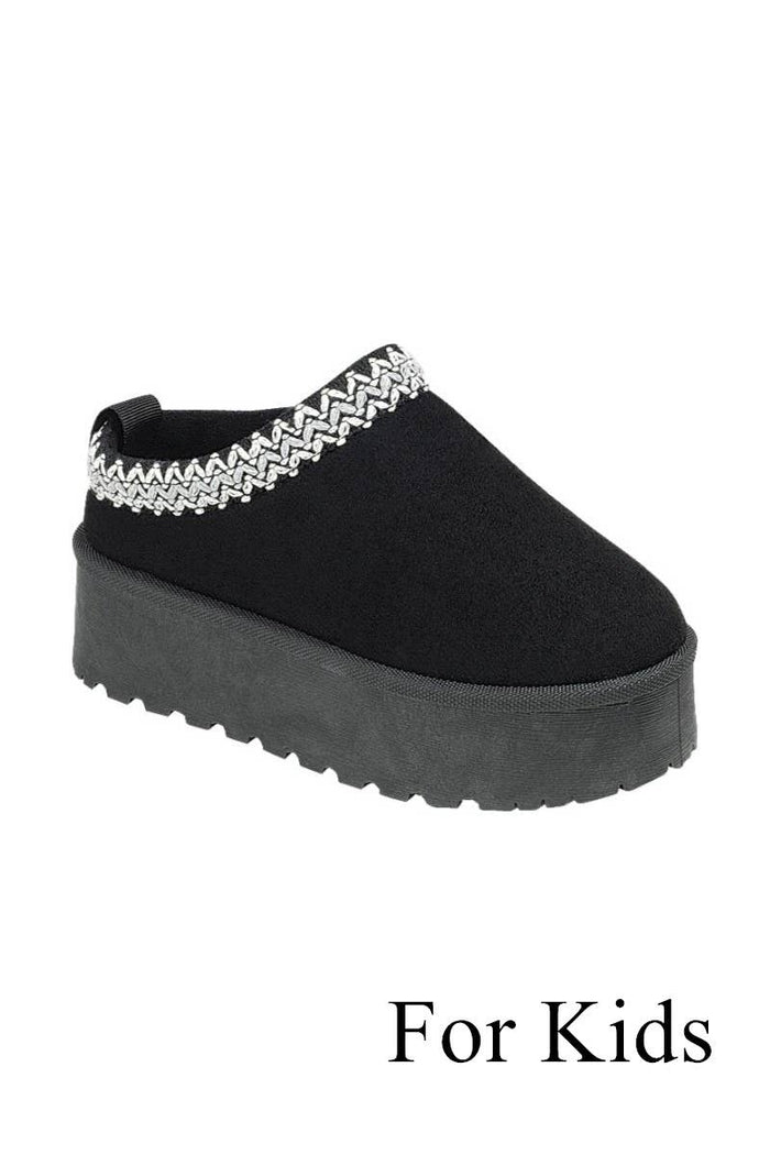 Kids Ankle Booties FL-SOLID-10K