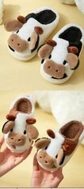 Kids Cow slippers