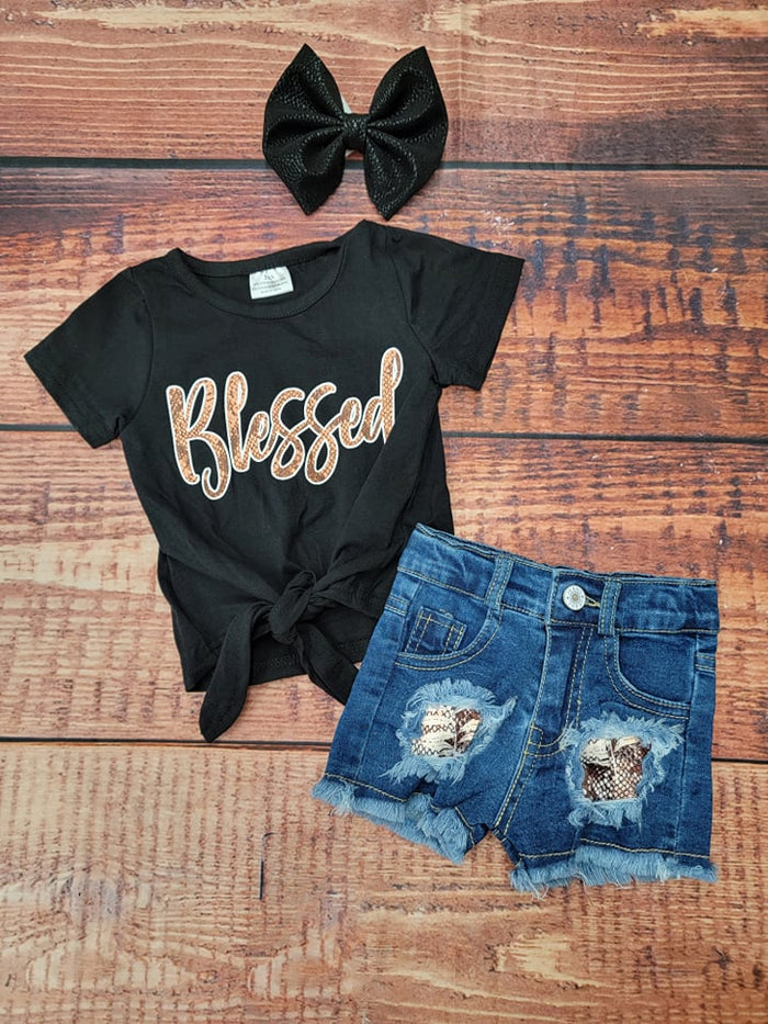 Kids Snake Dist Shorts
