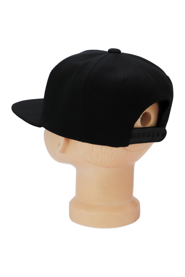 Kids Solid Twill Snap Back Flat Bill Cap