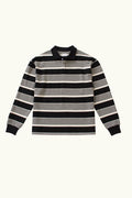 Kyoto Stripe Oversized Long Sleeve Polo