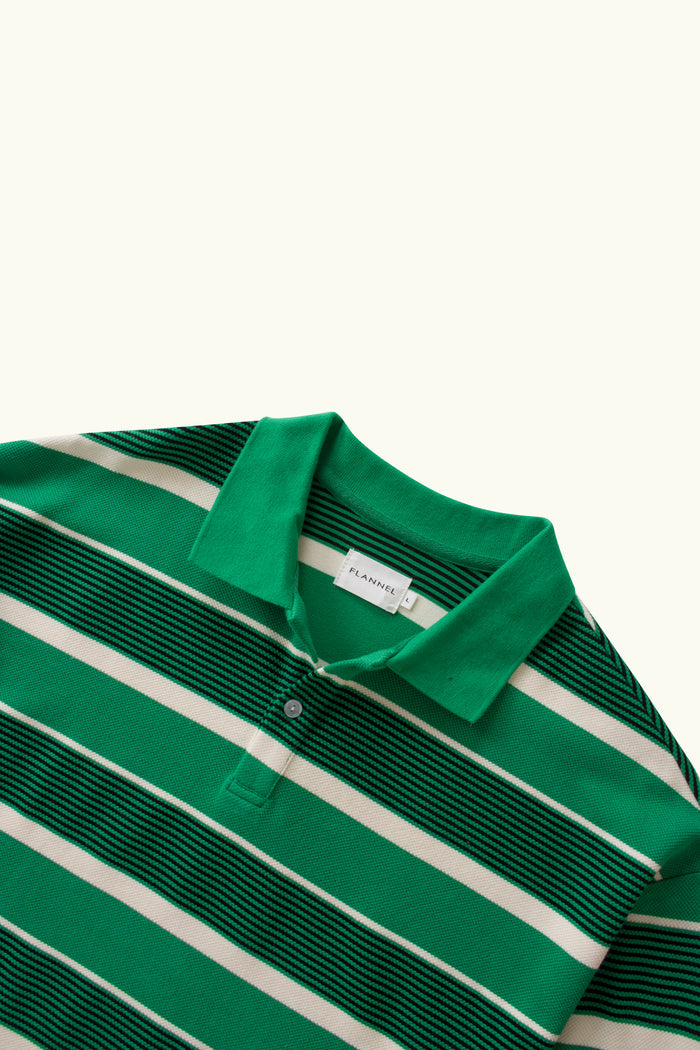 Kyoto Stripe Oversized Polo