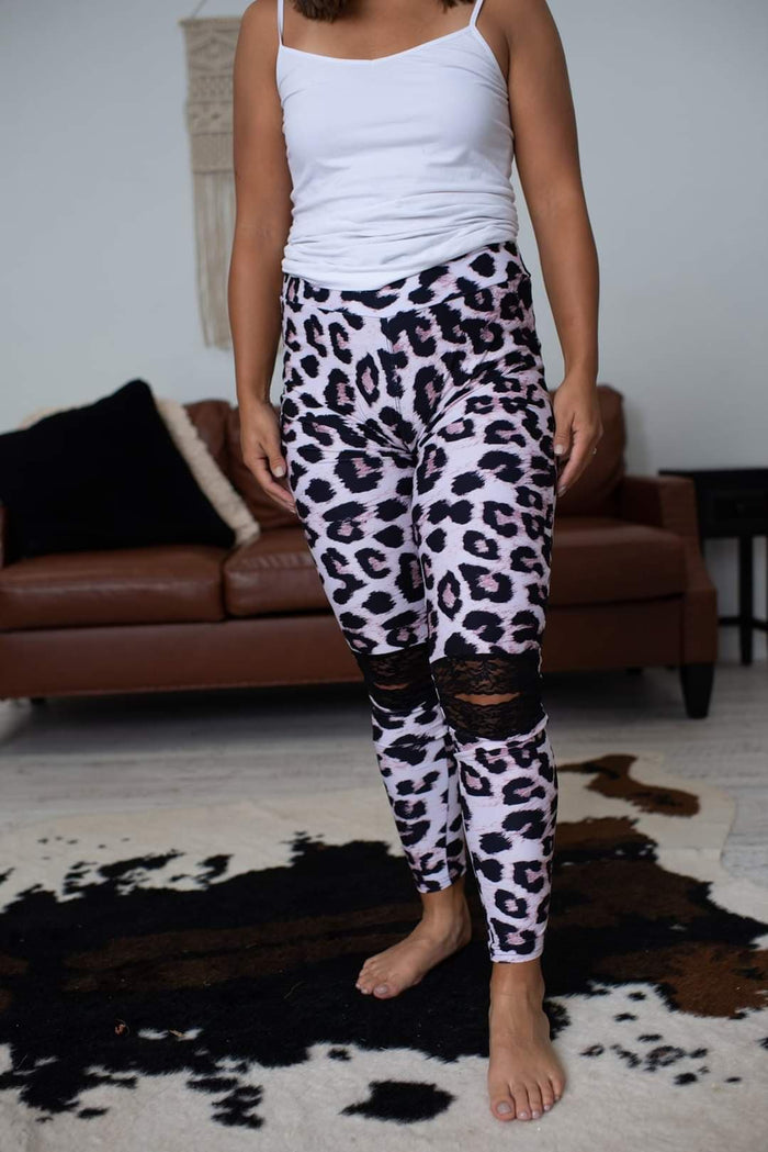 Lace Knee Leggings