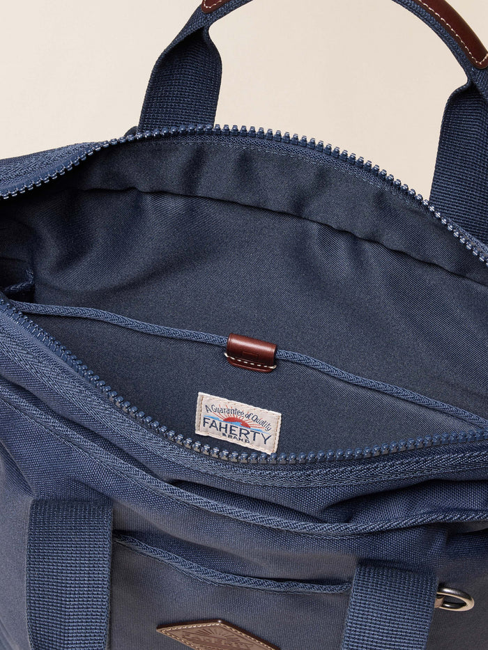 | Latitude Convertible Tote Backpack - Navy | Faherty Brand