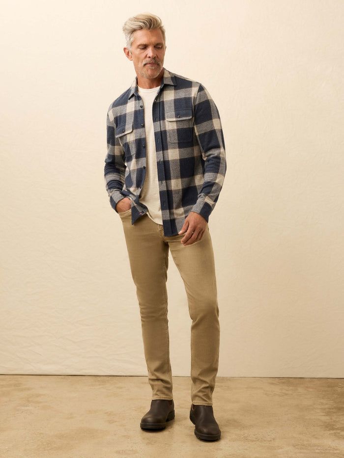 | Legend™ Sweater Shirt - Navy Cloud Plaid | Faherty Brand