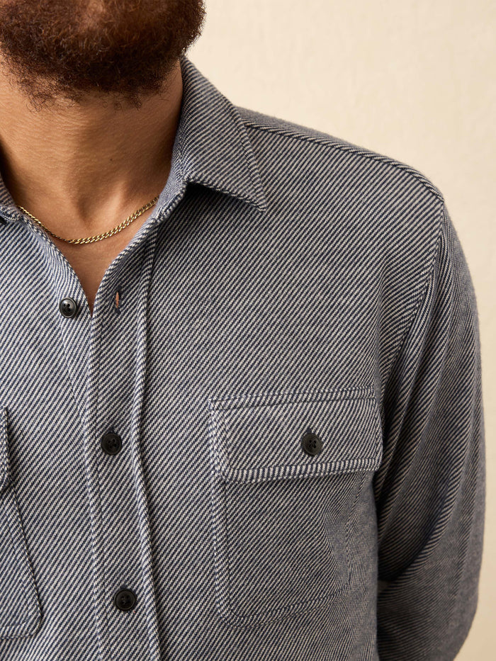 | Legend™ Sweater Shirt - Navy Ink Twill | Faherty Brand