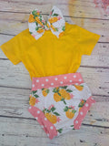 Lemon Bummie Set
