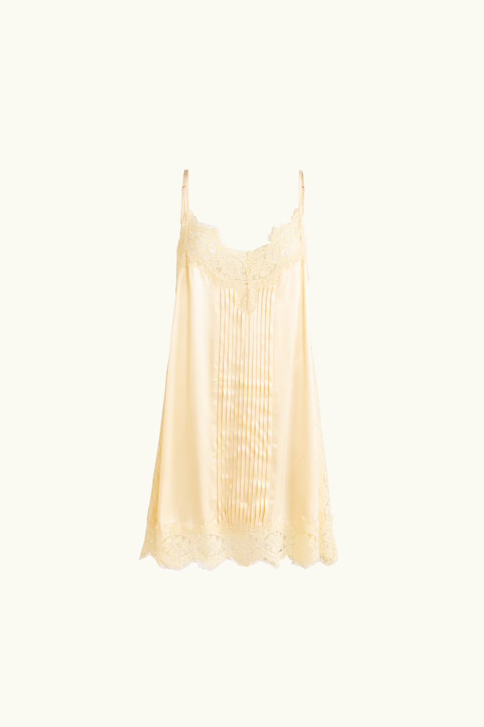 Lenny Satin Lace Short Slip Dress