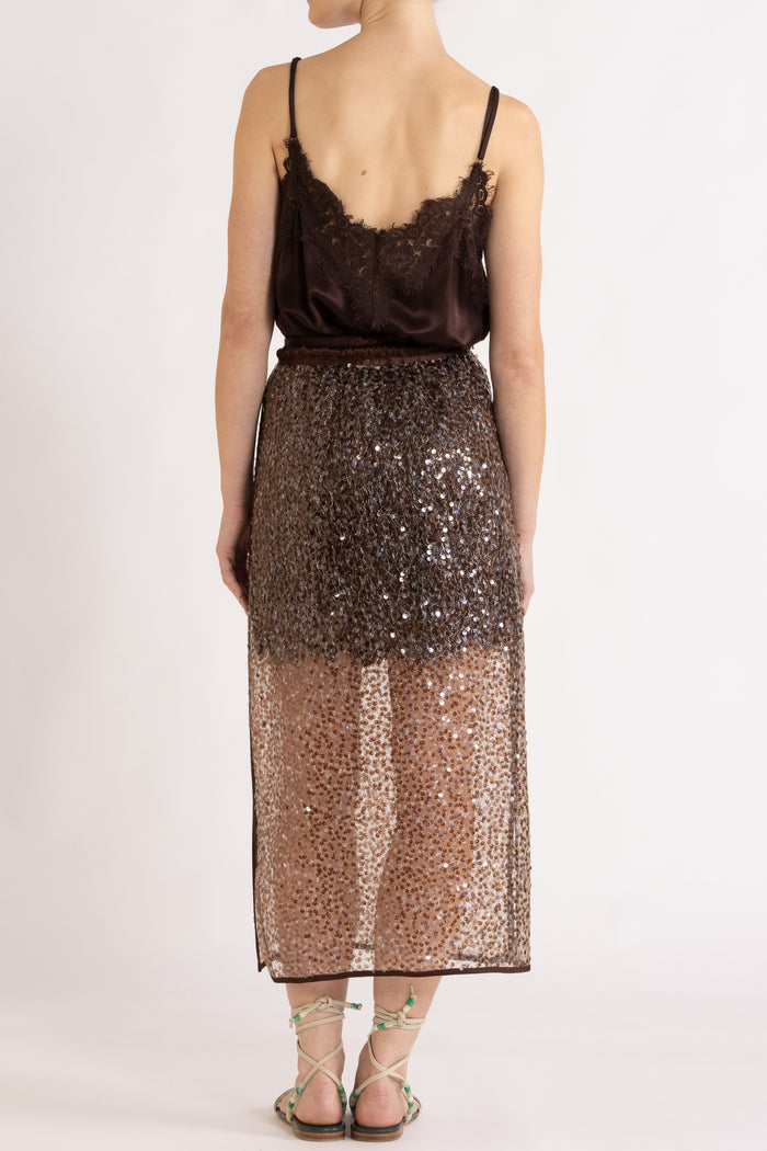 Lenny Satin Lace Short Slip Dress