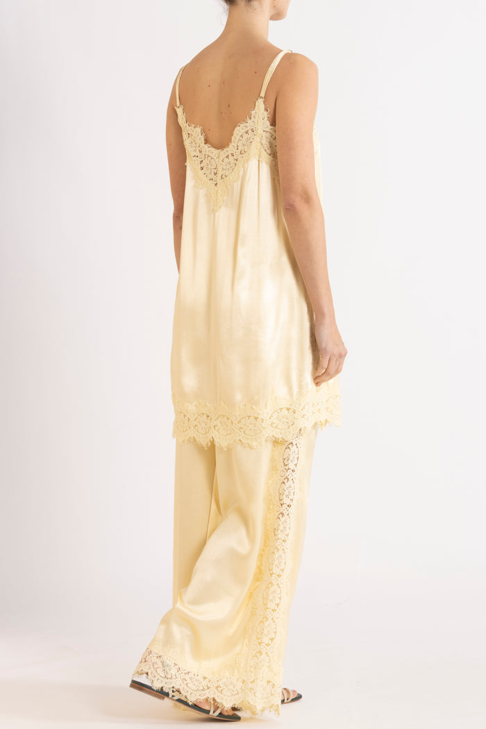 Lenny Satin Lace Short Slip Dress