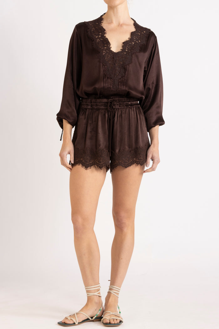 Lenny Satin Lace Short