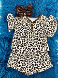 Leopard 2pc Short Set