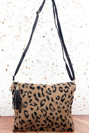 Leopard Fur crossbody