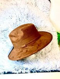 Light Brown Suede Hat