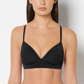 Lightly Lined Wireless Bra in Tuxedo Black