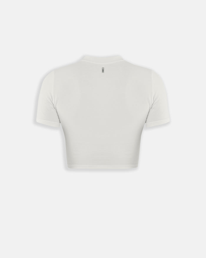 Line Basic Baby Tee White