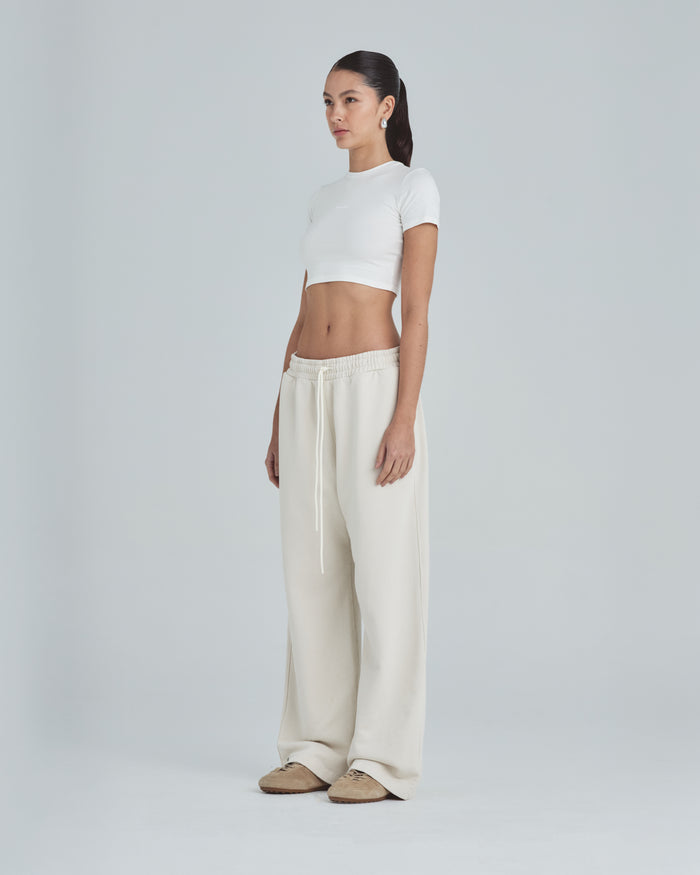 Line Basic Baby Tee White