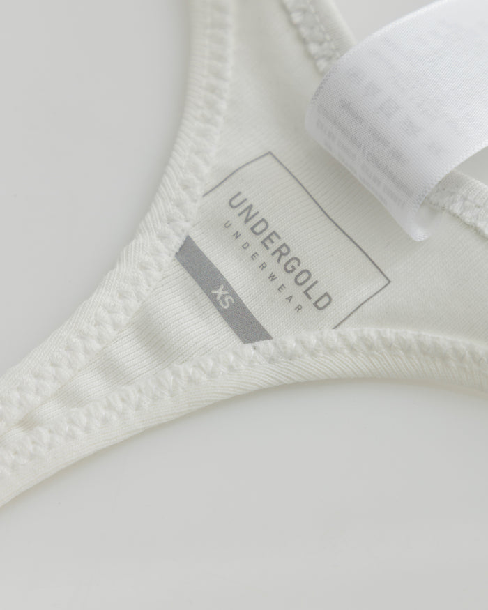 Line Undergold Studio Thong White