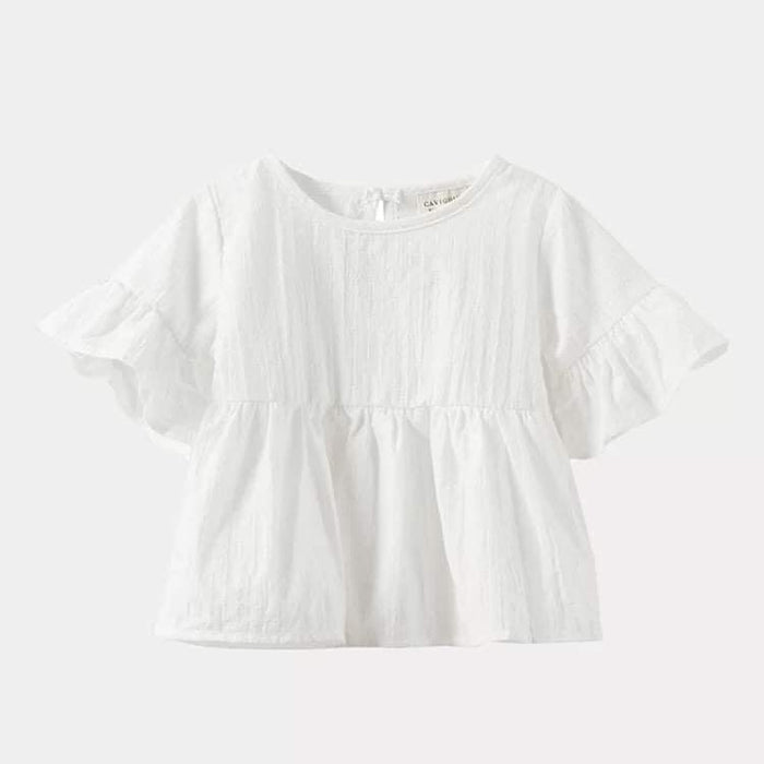 Linen Flutter Sleeve Top