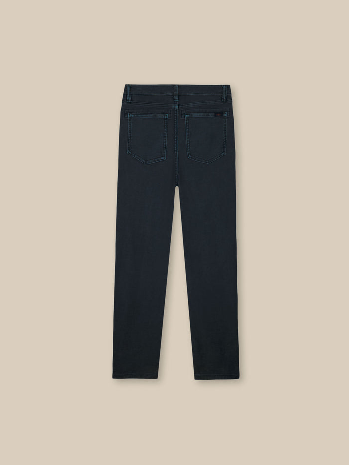 Dark navy pants viewed from behind