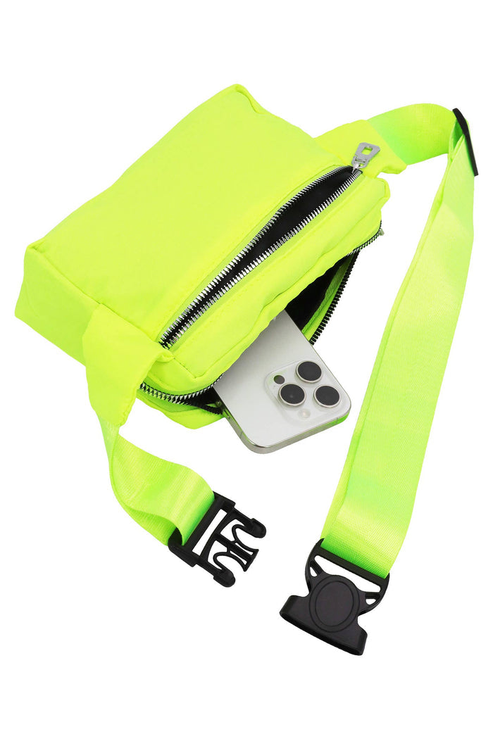 Matte Neon Color Belt Bum Fanny Pack