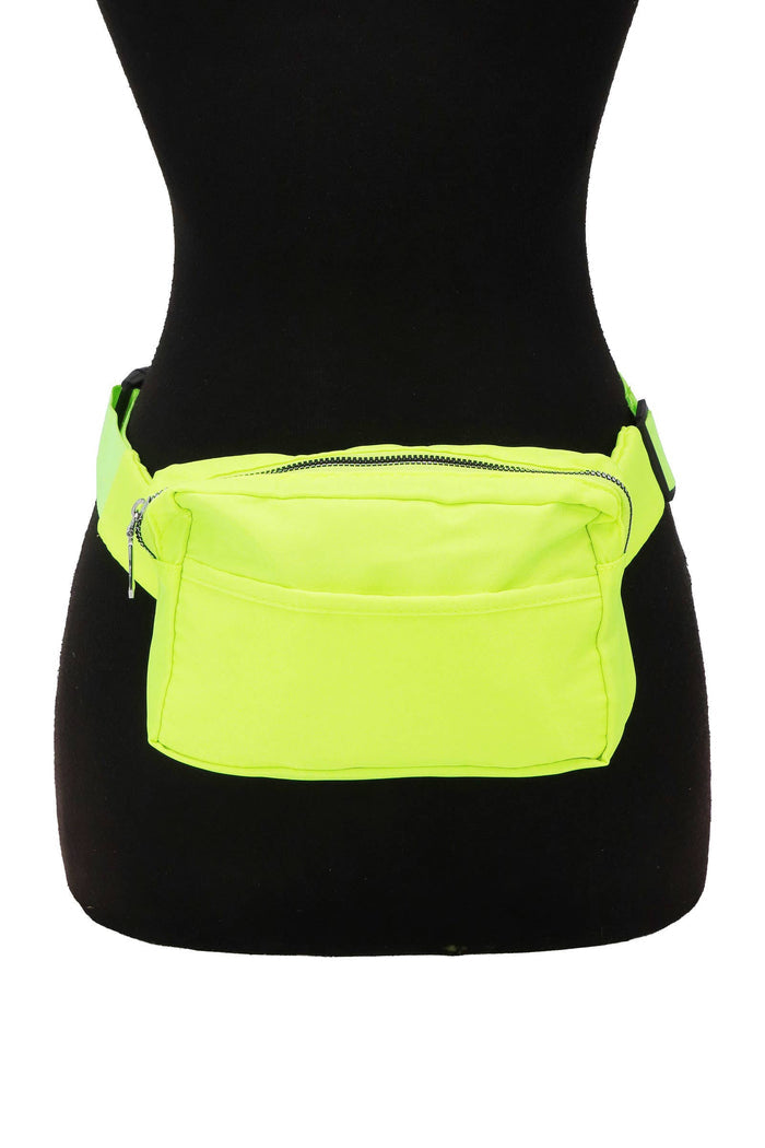 Matte Neon Color Belt Bum Fanny Pack