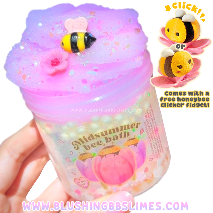 Midsummer Bee Bath (comes with fidget!)