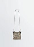 Lemaire Mini Crossbody Filt Net Bag in Nylon Mesh with Leather Strap, product shot, Front View Compact Lightweight Design