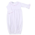 Mini Dots Ruffle Gown - Pink